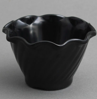 גביע גלידה 9.5 ס"מ מלמין שחור EFAY 24/240