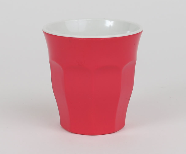 כוס מקרון 177 מ"ל מלמין אדום ורדרד/לבן EFAY