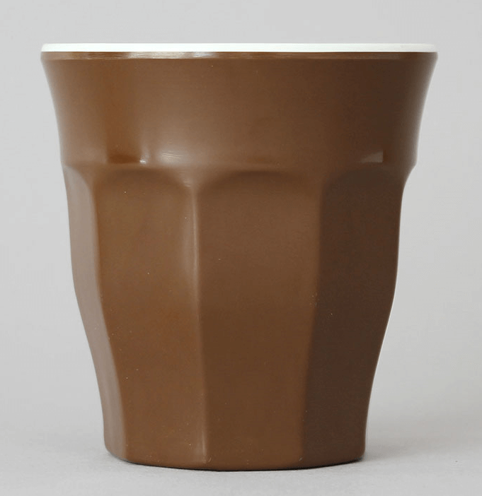 כוס מקרון 177 מ"ל מלמין קקאו/לבן EFAY 120/10