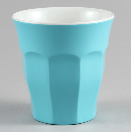 כוס מקרון 177 מ"ל מלמין תכלת/לבן 120/10 EFAY