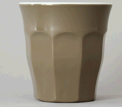 כוס מקרון 177 מ”ל מלמין מוקה/לבן EFAY