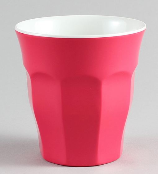 כוס מקרון 295 מ"ל מלמין אדום/לבן EFAY