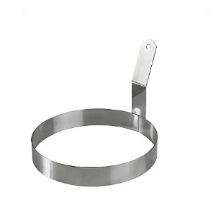 טבעת רינג חביתה/פנקיייק נירוסטה 10 ס"מ+ידית