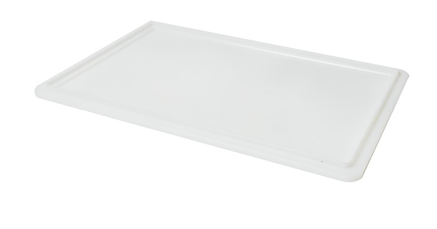 מכסה לארגז תפיחה תעשיתי 30/40/9 ס"מ לבצק פלסטיק לבן