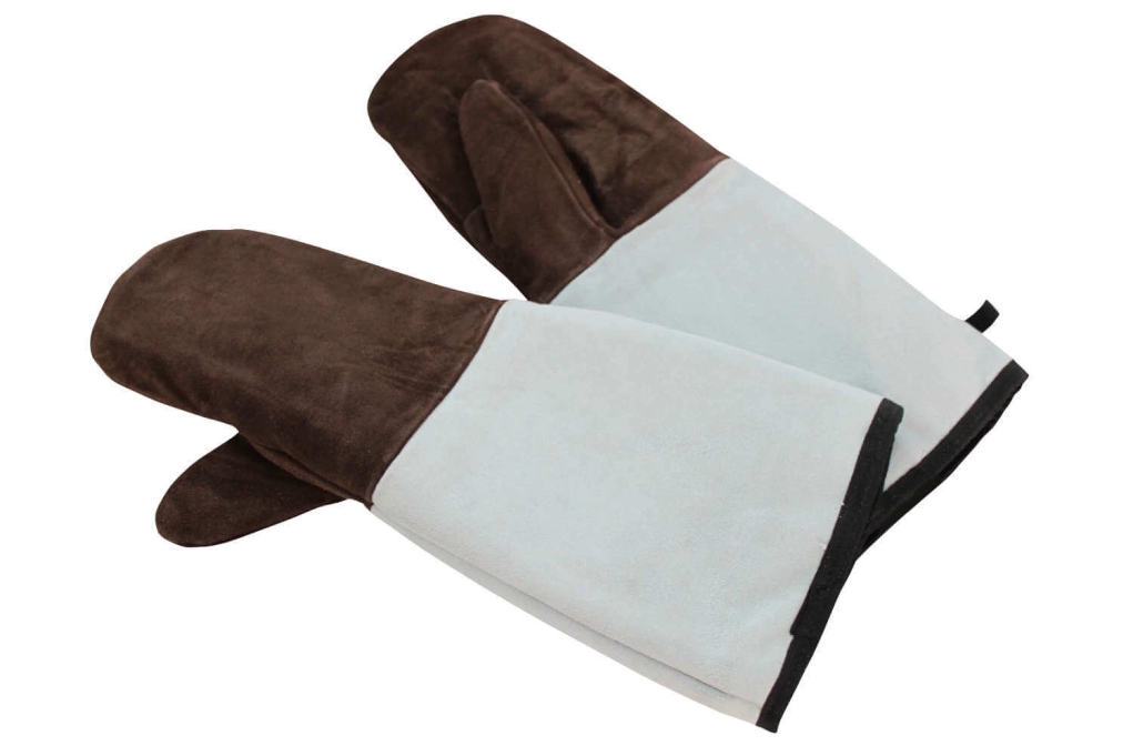 זוג כפפות לתנור עור משולב עד 250 מעלות 45 ס"מ SCHNEIDER (נמכר כזוג  לא  כפפה / כפפת)