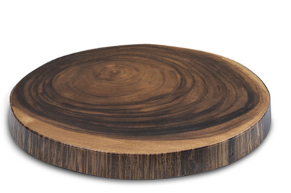 מגש עגול 33 ס"מ -מלמין דמוי עץ - S03213