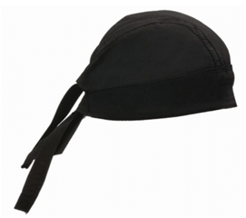 כובע בנדנה שחור עם רשת warker