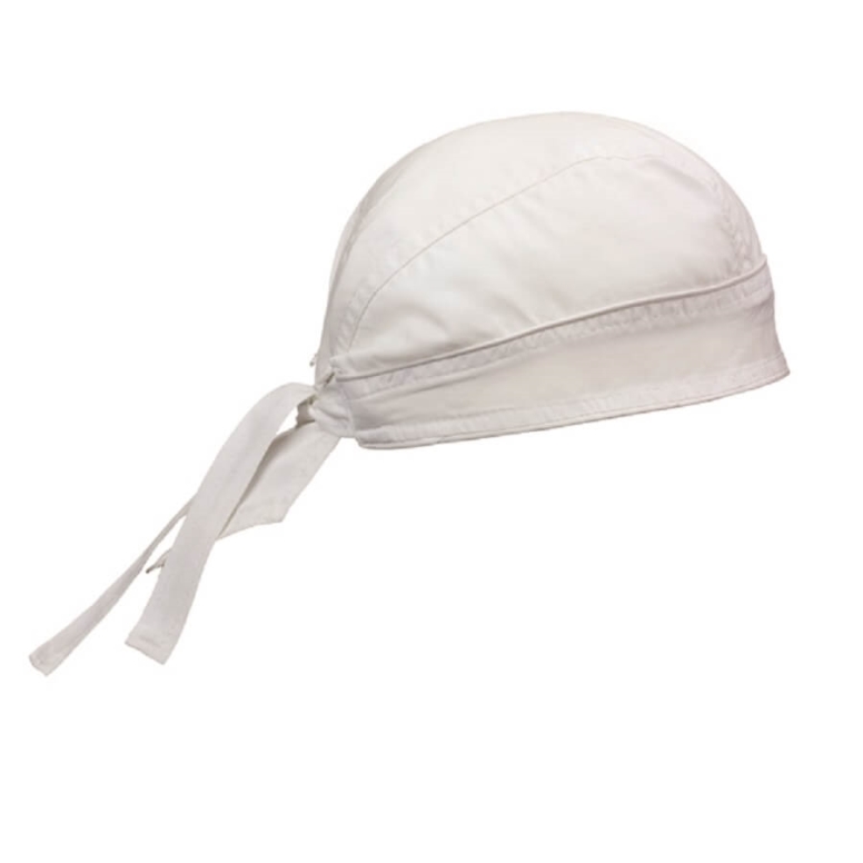 כובע בנדנה לבן עם רשת warker