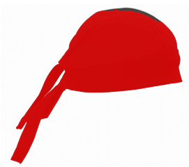 כובע בנדנה אדום עם רשת warker