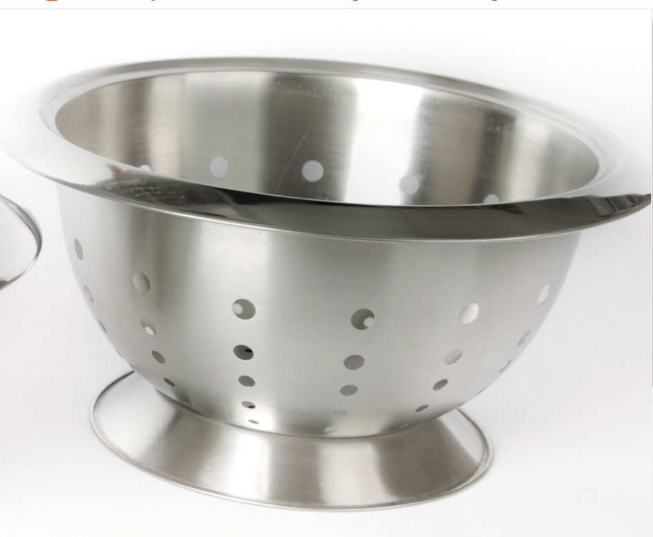 מסננת רגל נירוסטה 21 ס"מ(קטנה)שפה רחבה