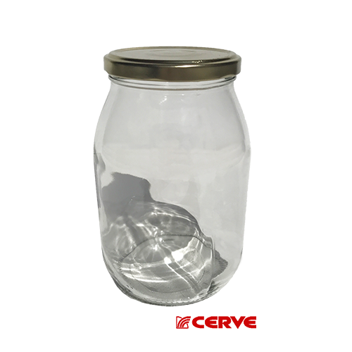 צנצנת זכוכית עגולה סוטובטרו CERVE 1L 1/6