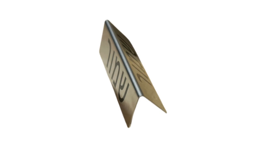 שלט שולחני נירוסטה "שמור" 12 ס"מ