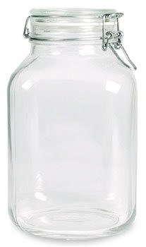 צנצנת זכוכית הרמטית 4000 מ"ל( 4.00 ליטר) BORMIOLI FIDO