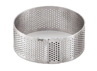 מיקד/טבעת אפייה/רינג מחורר עגול 6 גובה 3.5 ס"מ נירוסטה