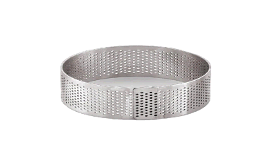 מיקד/טבעת אפייה/רינג מחורר לטארט עגולה 23 גובה 3.5 ס"מ  נירוסטה