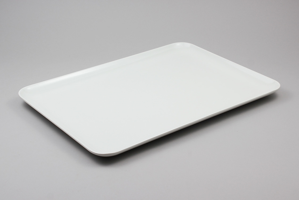 מגש אמי 39.5*28.5 ס"מ מלמין לבן