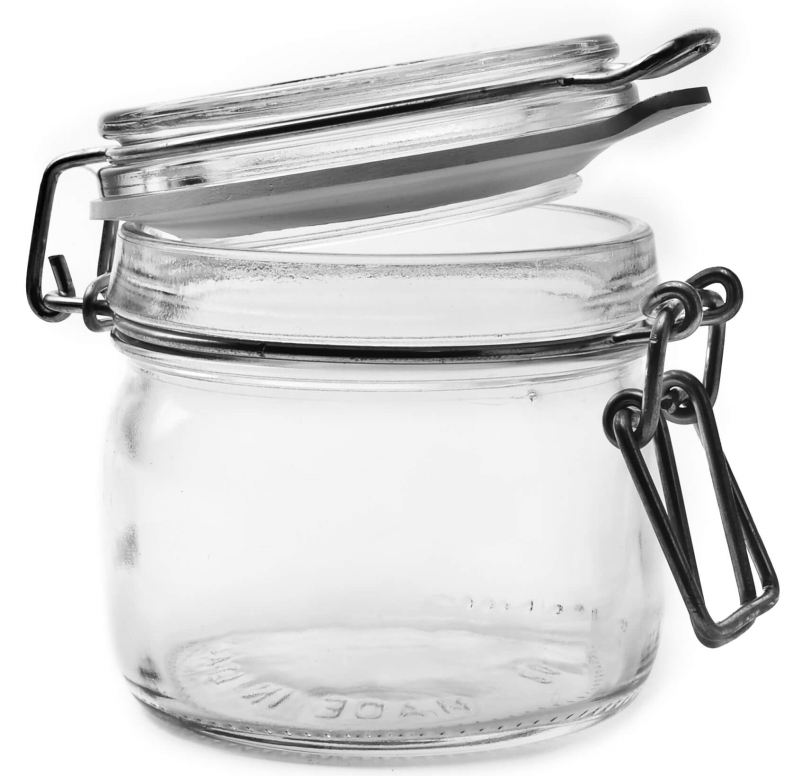 צנצנת זכוכית הרמטית 200 מ"ל BORMIOLI FIDO