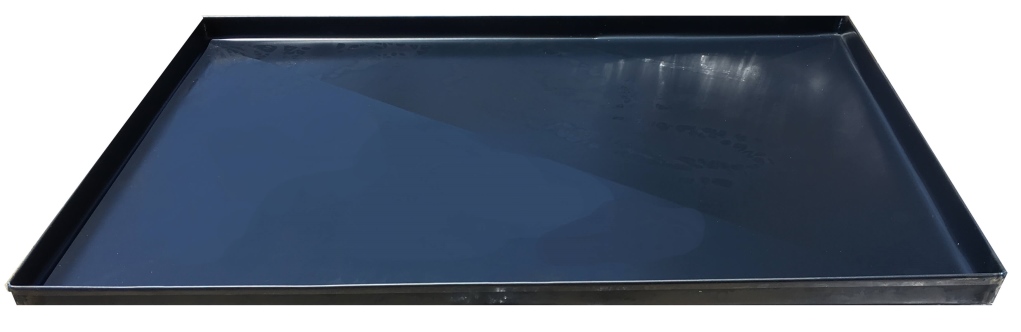 מגש פיצה ברזל שחור  60/40 מלבני ג' 2 ס"מ "אנטי פלקס" blue steelתוצ' איטליה-