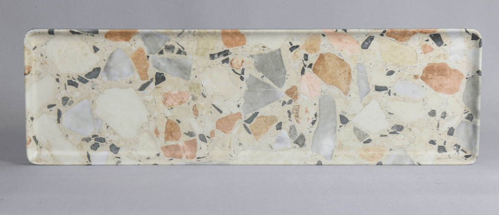 מגש 2/4(53/16.5 ס"מ)גובה 1.8 דגם שברי אבנים EFAY