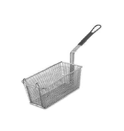 סל טיגון/רשת צ'יפסר 33X14.5X14 ס"מ מלבנית ידית לבנה