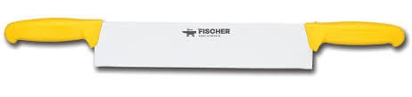 סכין גבינה 40 ס"מ 2 ידיות צהוב FISCHER