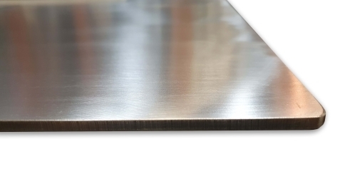 "נטו"-משטח /פלטה /  מגש אפייה / פיצה עבה 44.5X33.5 עובי 5.00 מ"מ נירוסטה 304 ( במקום אבן שמוט ) "נטו