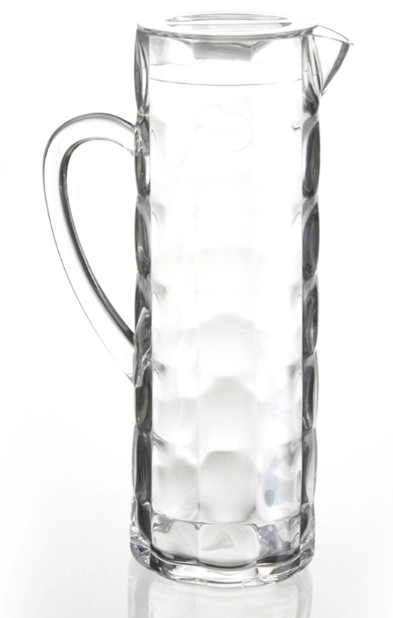 קנקן אקריליק 1.6 ליטר ריבועים בולטים שקוף FREE