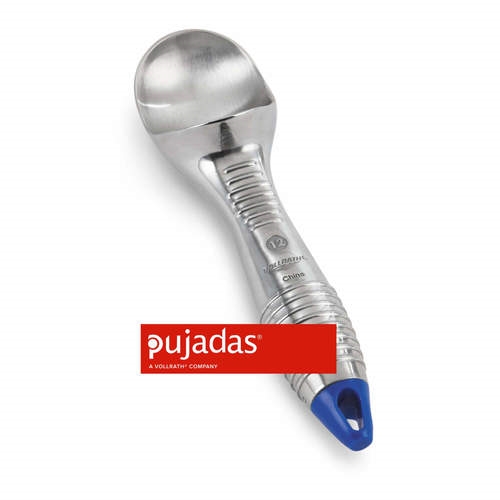 כף גלידה כספית(12)88 מ"ל  PUJADAS VOLLRATH 3 OZ כחול