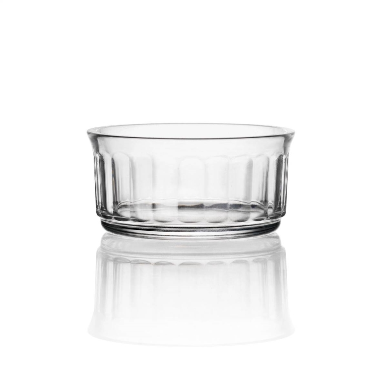 קערה רמקין זכוכית 8.5 ס"מ הטבעת פסים 6/36 מחוסם 470190 BORMIOLI LYON