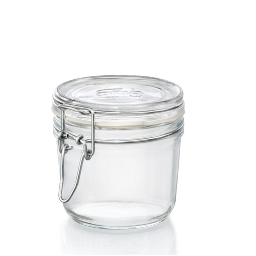 צנצנת זכוכית הרמטית 350 מ"ל BORMIOLI FIDO 1/12