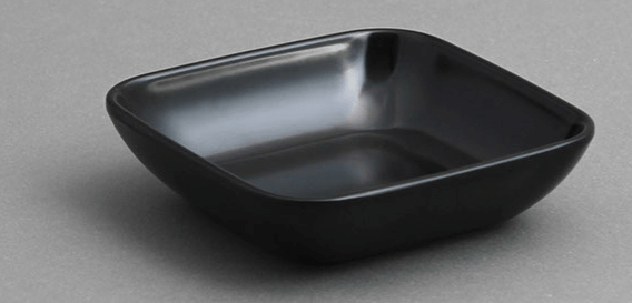 רוטביה ריבועית 10X10 ס"מ מלמין שחור EFAY(מקביל 394B)