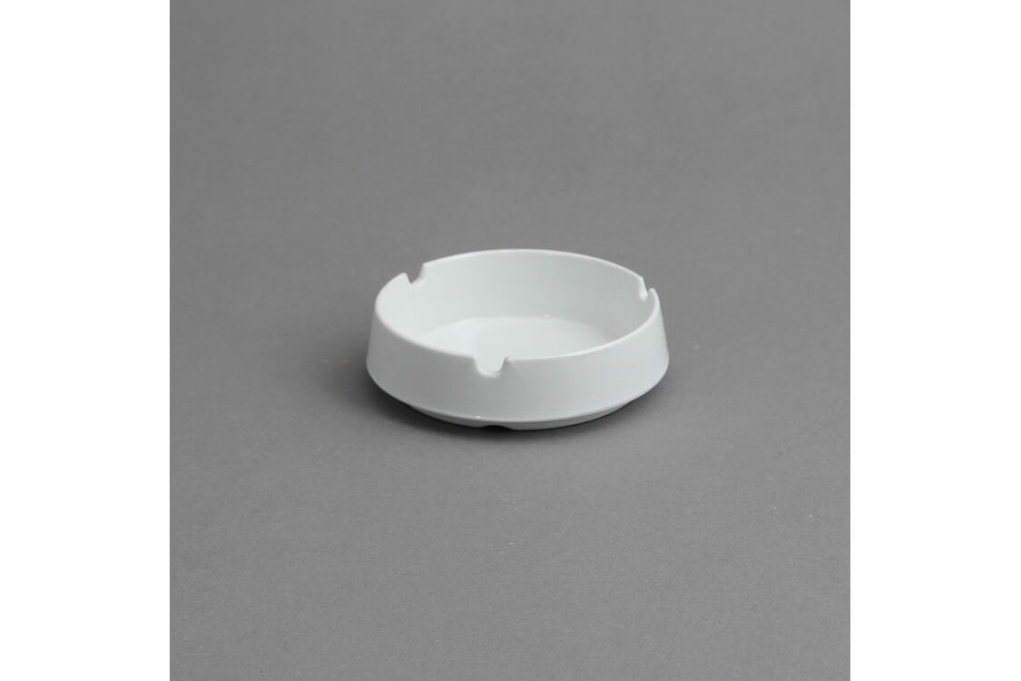 מאפרה עגולה 9 ס"מ מלמין לבן EFAY