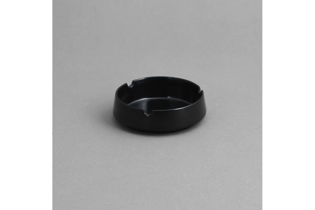 מאפרה עגולה 90 מלמין שחור EFAY