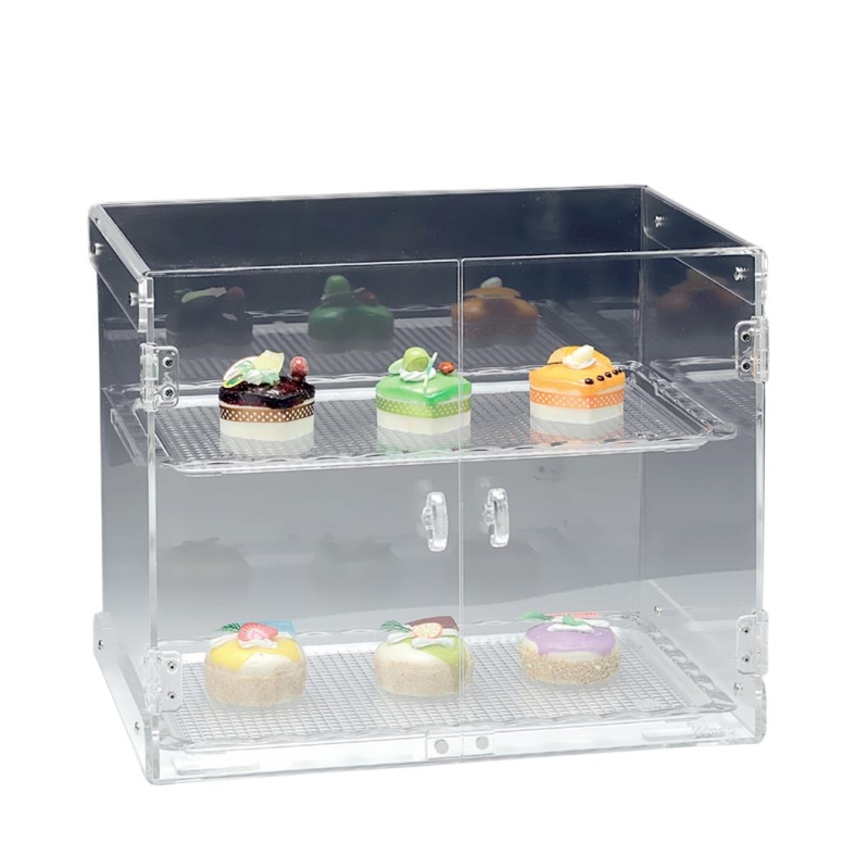 מתקן/ארונית תצוגה פוליק' 2 מדפים 2 דלתות מהודר ZCP263-2