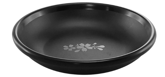 חמאון/רוטביה עגולה גיפו 10 ס"מ סקורה מלמין שחור Efay 10CL