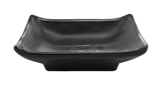 חמאון/רוטביה מלבנית 10*6.5*3 ס"מ סקורה מלמין שחור Efay