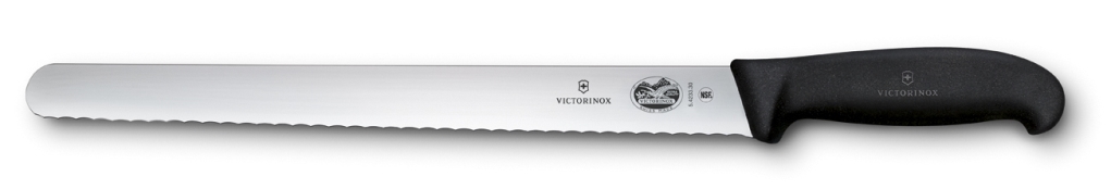 סכין פריסה 36 ס"מ משונן ידית פלסטיק שחורה VICTORINOX