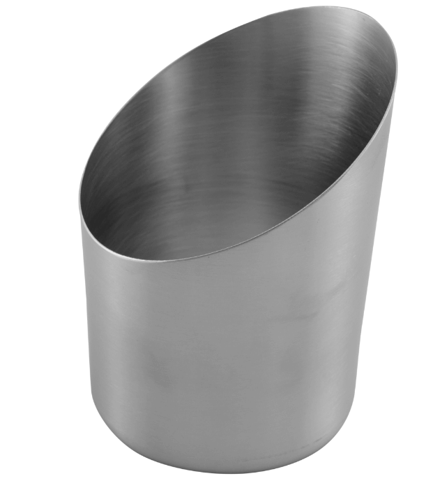 כוס צ'יפס נירוסטה משופע 8.5/8.5 ס"מ