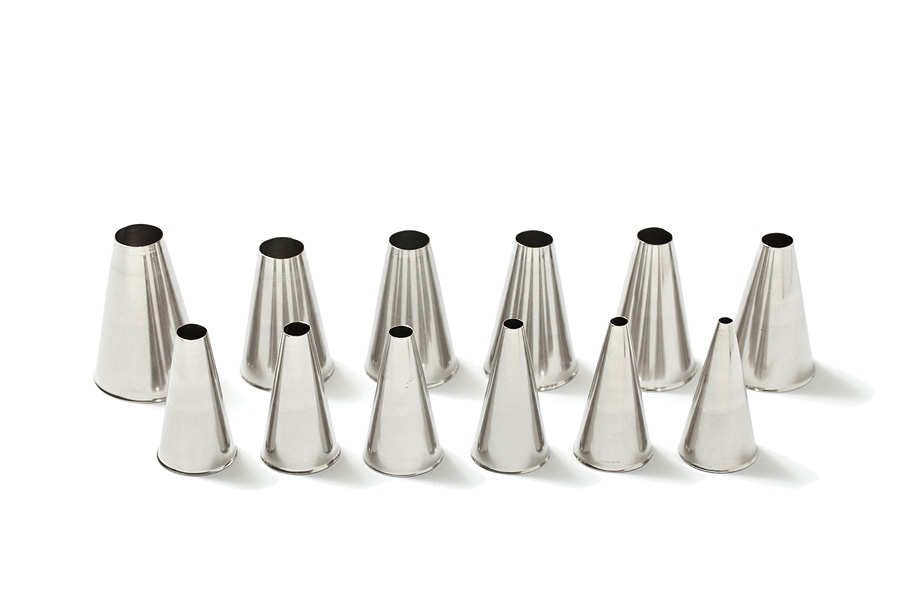 סט צנטרים 12 יח' נירוסטה חלק SAM