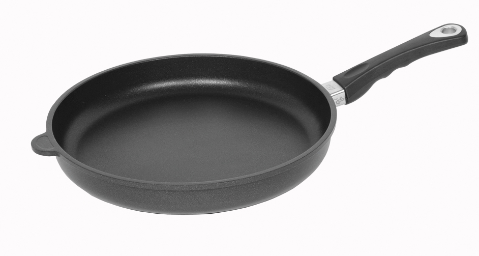 מחבת יציקה אלומינוים 32 ס"מ גבוה ציפוי "לוטן"AMT 532