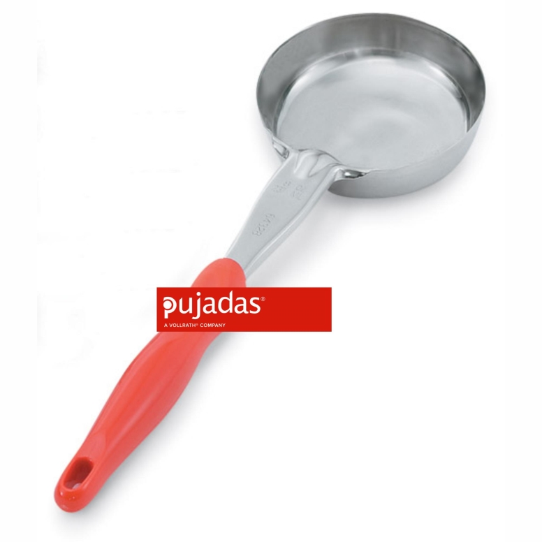 מצקת/כף רוטב פיצה 235 מ"ל  10.2 ס"מ אורך 36 ס"מ ידית אדומה PUJADAS Vollrath