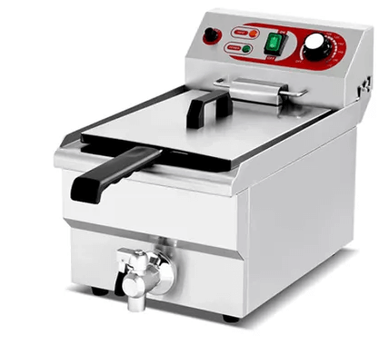 סיר טיגון/צ'יפסר 10 ליטר נירוסטה+ברז PRO LINE "נטו"