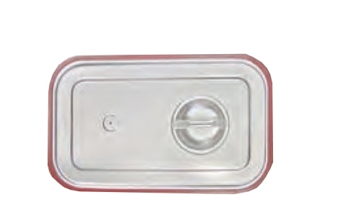 מכסה+אטם סיליקון 1/6 נירוסטה