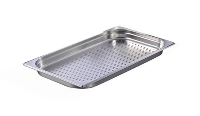 תבנית גסטרונום מחורר 1/1/65 8.5 ליטר נירוסטה 0.6 מ"מ