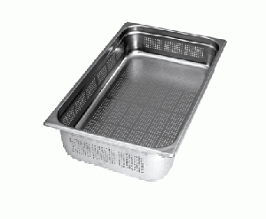 תבנית גסטרונום מחורר 1/1/200 (32.5/53 ג-20 ס"מ)(25 ליטר) נירוסטה 0.6 מ"מ