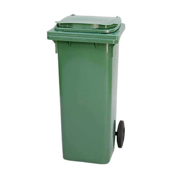 עגלה / עגלת אשפה ירוק 140 ליטר דולב