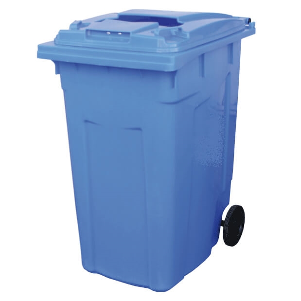 עגלה / עגלת אשפה כחול 360 ליטר דולב