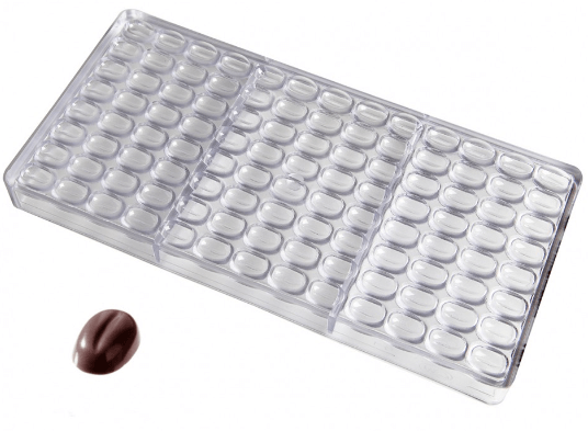 תבנית שוקולד מיני פולי קפה 104 שקעים פוליק' CW1281 chocolate world