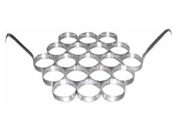 אולימפיאדת פנקייק קוטר 7 גובה 2 ס"מ (19 טבעות)-נירוסטה