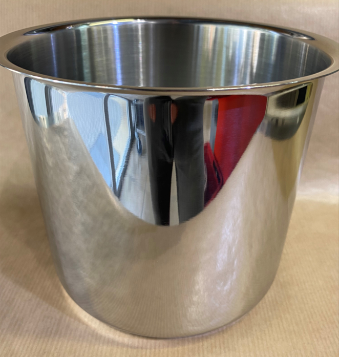 מיכל נירוסטה 17 ס"מ עגול 3 ליטר למשאבת רטבים HOVICON